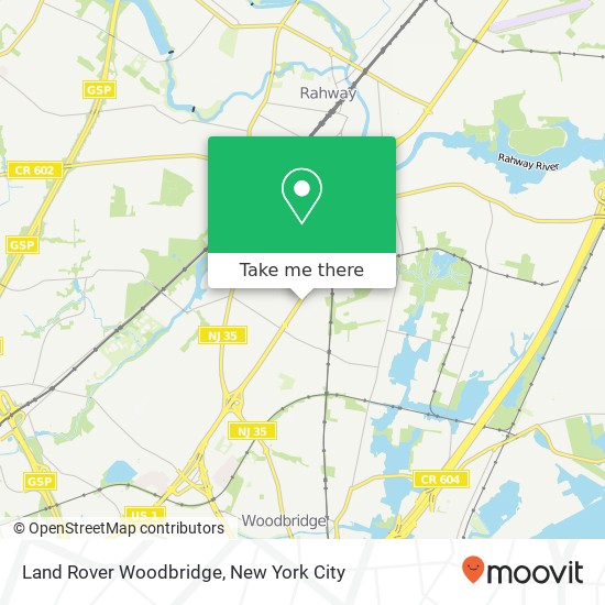 Mapa de Land Rover Woodbridge
