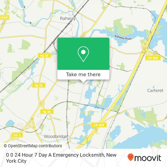 0 0 24 Hour 7 Day A Emergency Locksmith map