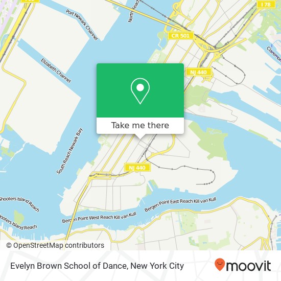 Evelyn Brown School of Dance map