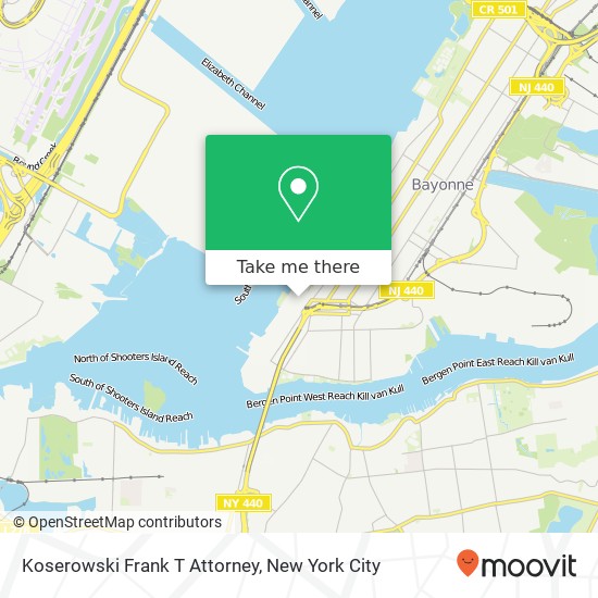 Mapa de Koserowski Frank T Attorney