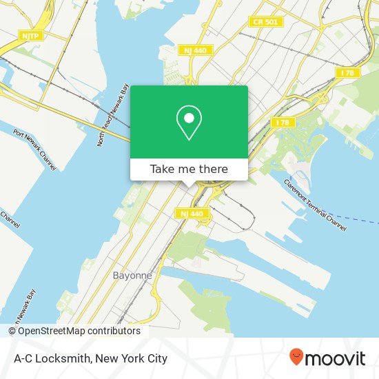 A-C Locksmith map