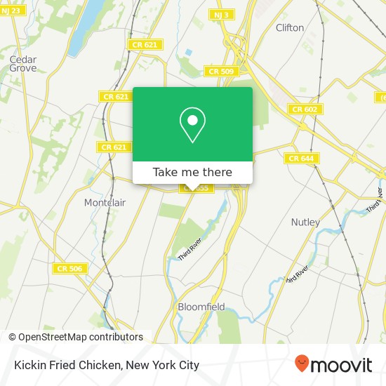 Mapa de Kickin Fried Chicken