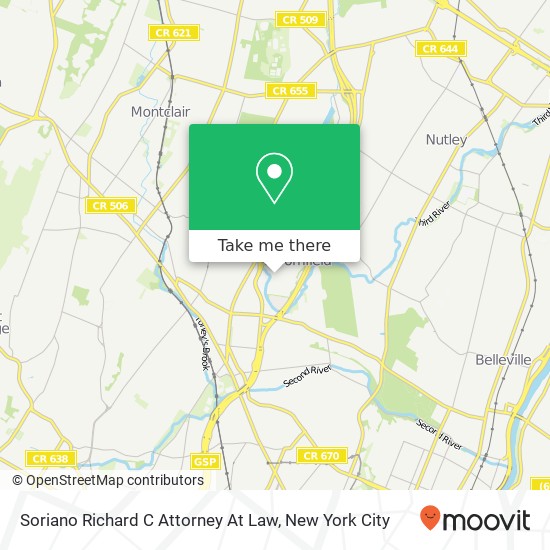 Mapa de Soriano Richard C Attorney At Law