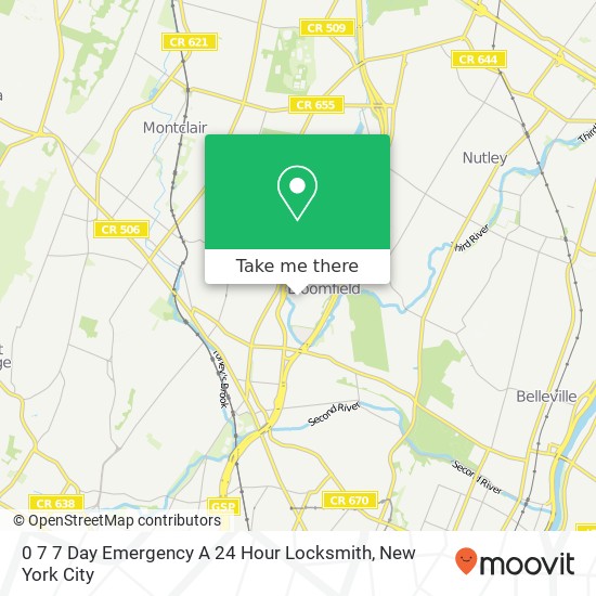 0 7 7 Day Emergency A 24 Hour Locksmith map