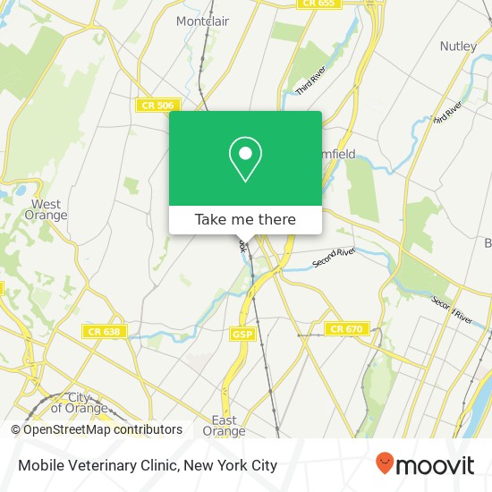 Mobile Veterinary Clinic map