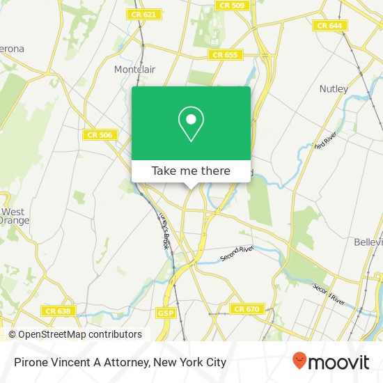 Pirone Vincent A Attorney map