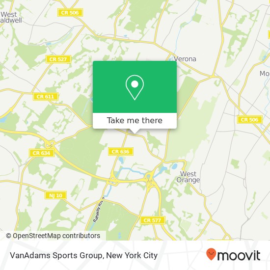 VanAdams Sports Group map