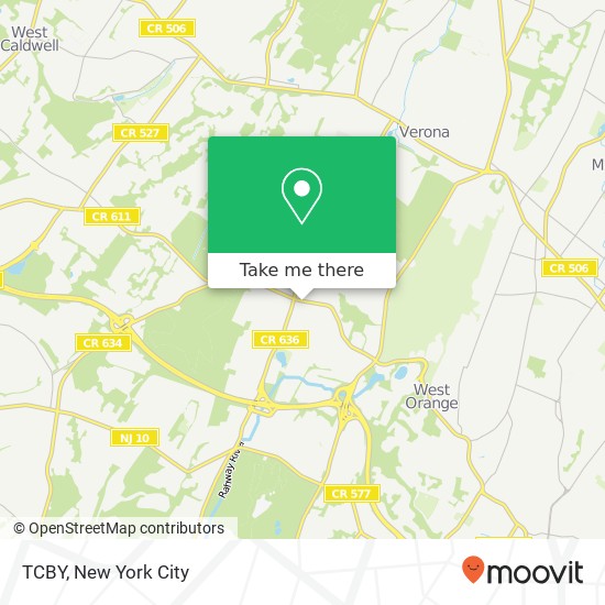 TCBY map