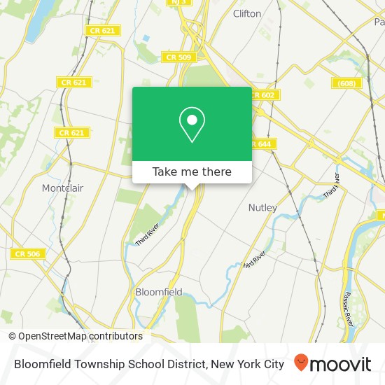 Mapa de Bloomfield Township School District