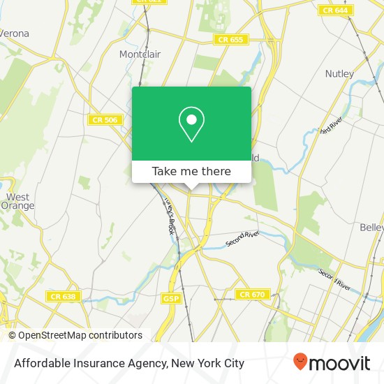 Mapa de Affordable Insurance Agency