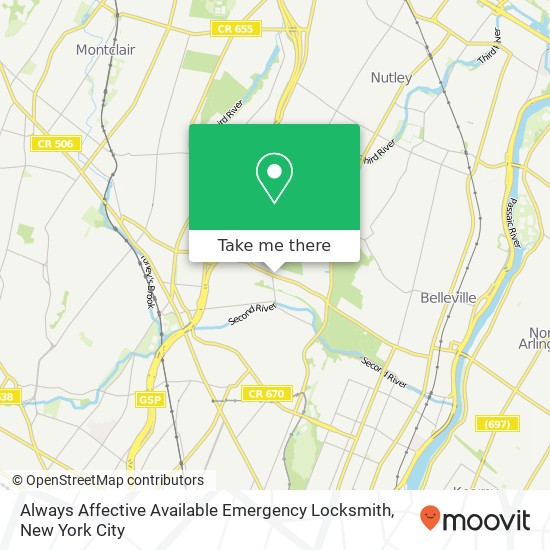 Always Affective Available Emergency Locksmith map