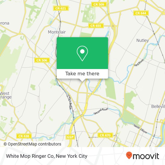 Mapa de White Mop Ringer Co