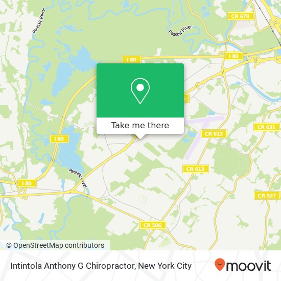 Intintola Anthony G Chiropractor map