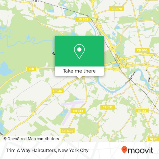 Trim A Way Haircutters map