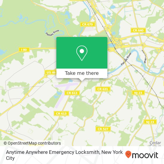 Anytime Anywhere Emergency Locksmith map