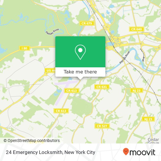 24 Emergency Locksmith map