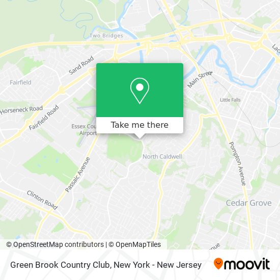 Green Brook Country Club map
