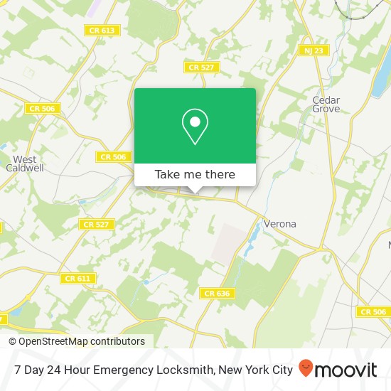 Mapa de 7 Day 24 Hour Emergency Locksmith