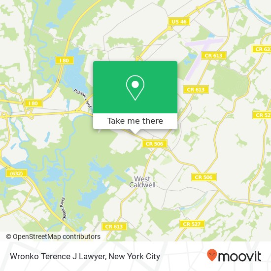 Wronko Terence J Lawyer map