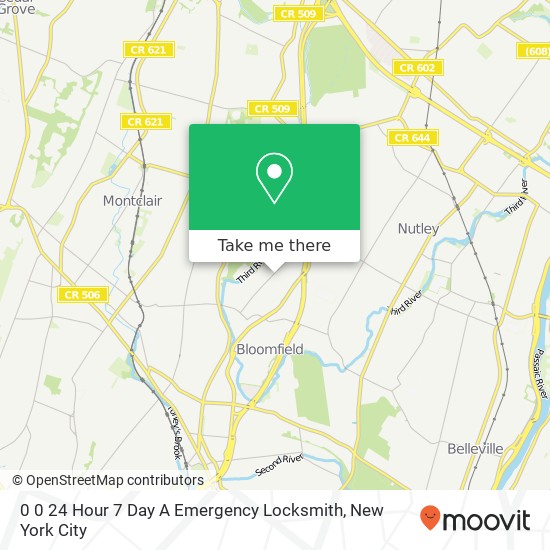 Mapa de 0 0 24 Hour 7 Day A Emergency Locksmith