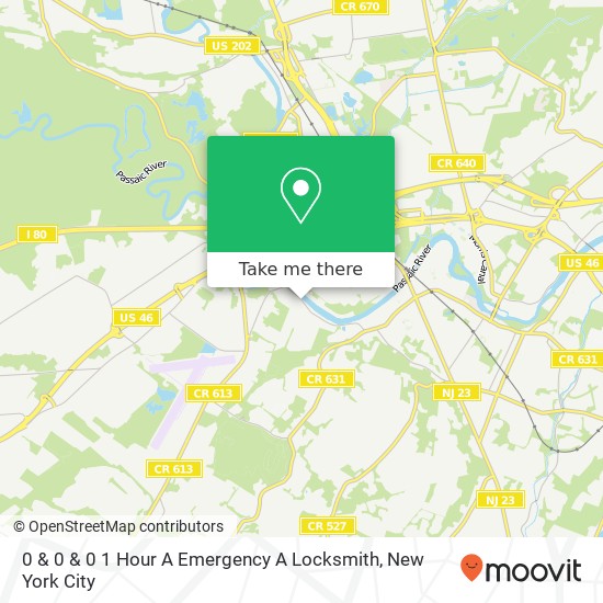 0 & 0 & 0 1 Hour A Emergency A Locksmith map