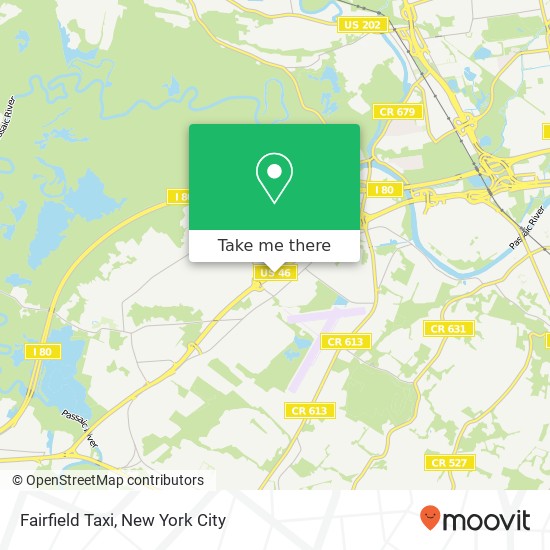 Fairfield Taxi map