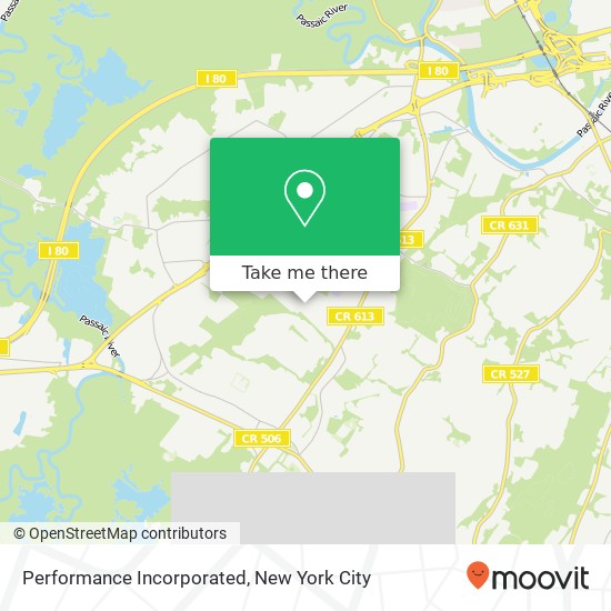 Performance Incorporated map