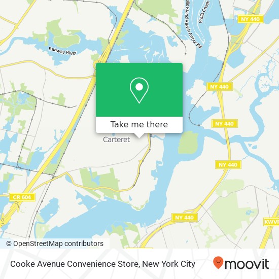 Mapa de Cooke Avenue Convenience Store