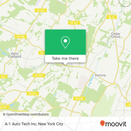 A-1 Auto Tech Inc map