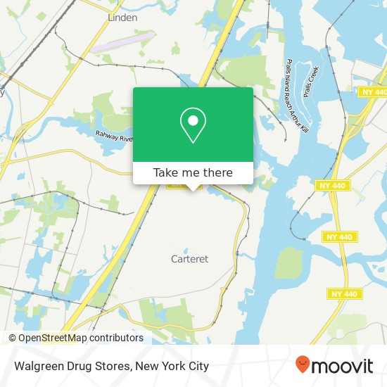 Mapa de Walgreen Drug Stores