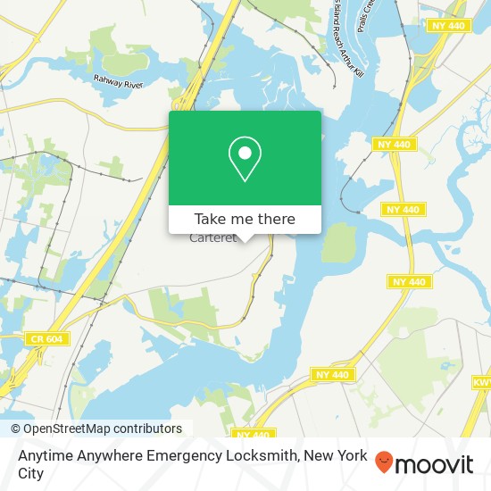 Mapa de Anytime Anywhere Emergency Locksmith