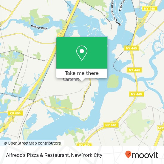 Mapa de Alfredo's Pizza & Restaurant