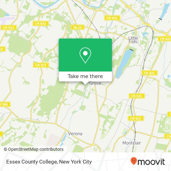 Essex County College map