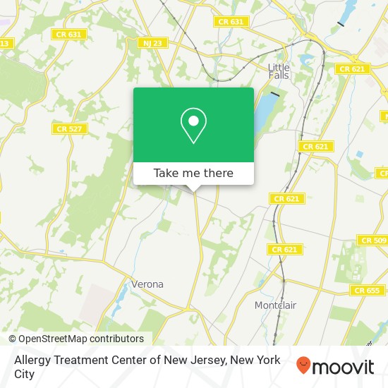 Allergy Treatment Center of New Jersey map