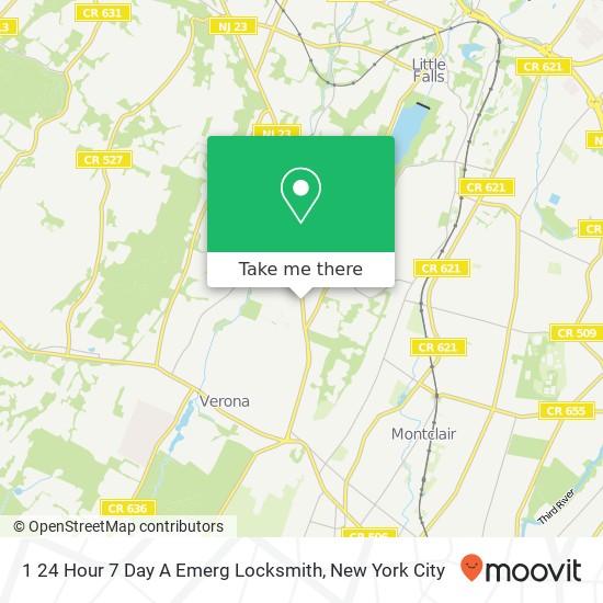 1 24 Hour 7 Day A Emerg Locksmith map