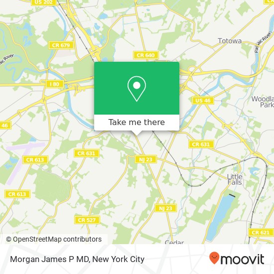 Morgan James P MD map