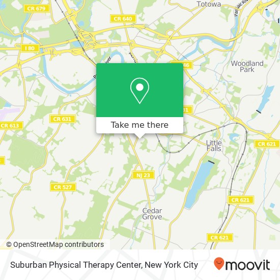 Suburban Physical Therapy Center map