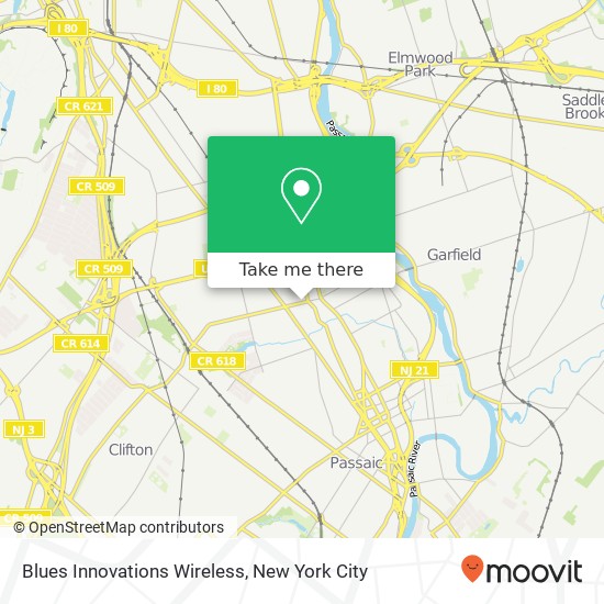 Mapa de Blues Innovations Wireless