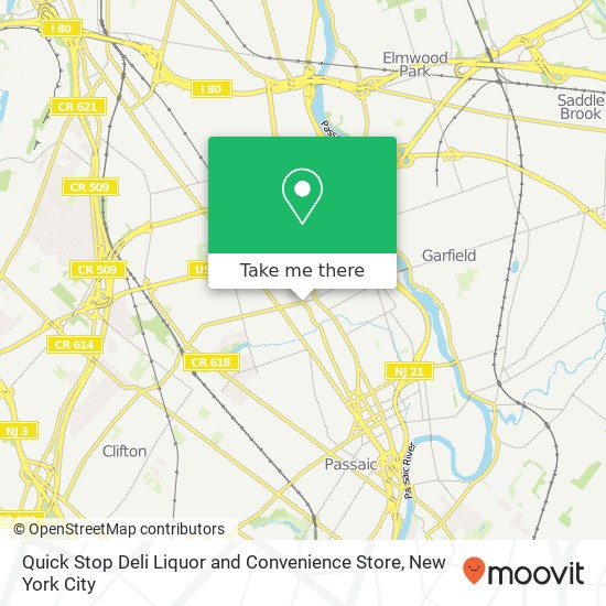 Mapa de Quick Stop Deli Liquor and Convenience Store