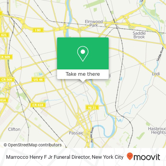 Mapa de Marrocco Henry F Jr Funeral Director