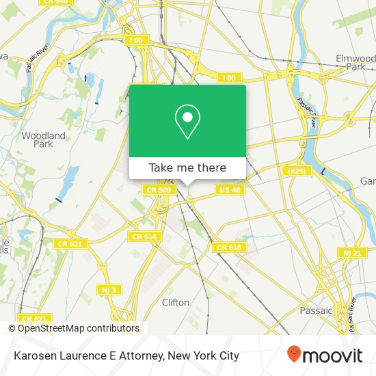 Karosen Laurence E Attorney map