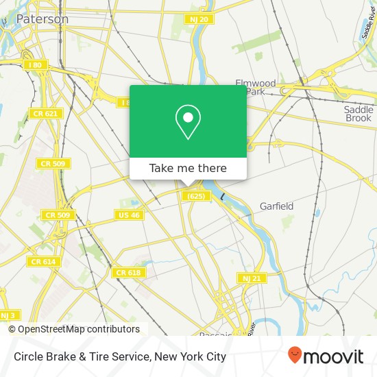 Mapa de Circle Brake & Tire Service