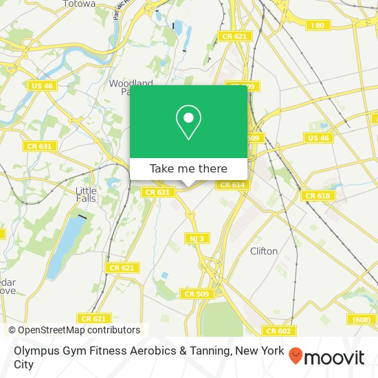 Mapa de Olympus Gym Fitness Aerobics & Tanning