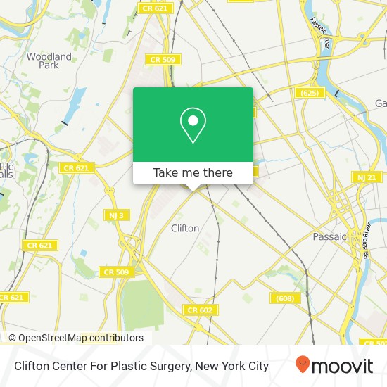 Mapa de Clifton Center For Plastic Surgery