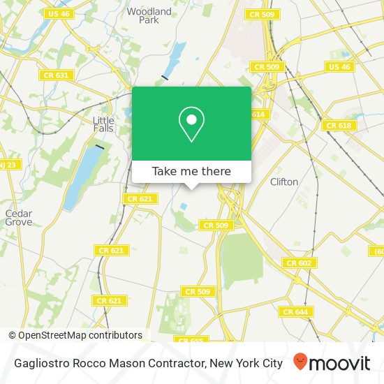 Mapa de Gagliostro Rocco Mason Contractor