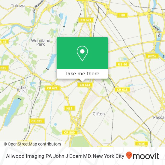 Allwood Imaging PA John J Doerr MD map