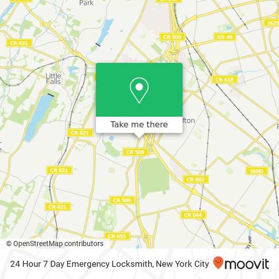 Mapa de 24 Hour 7 Day Emergency Locksmith