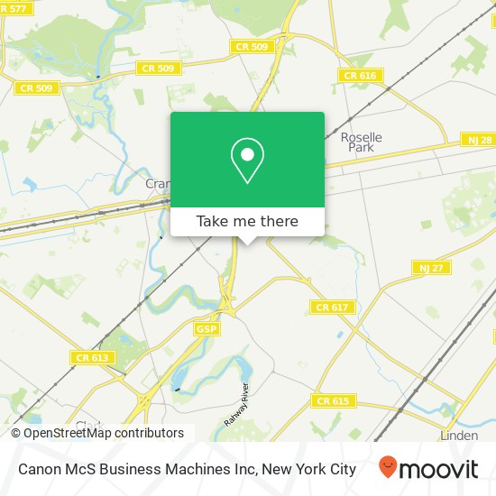 Canon McS Business Machines Inc map