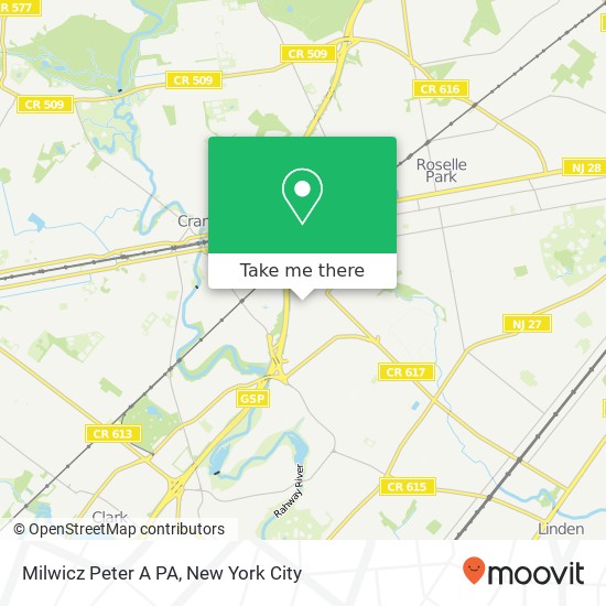 Mapa de Milwicz Peter A PA