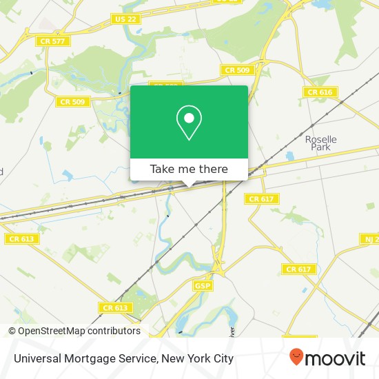 Universal Mortgage Service map